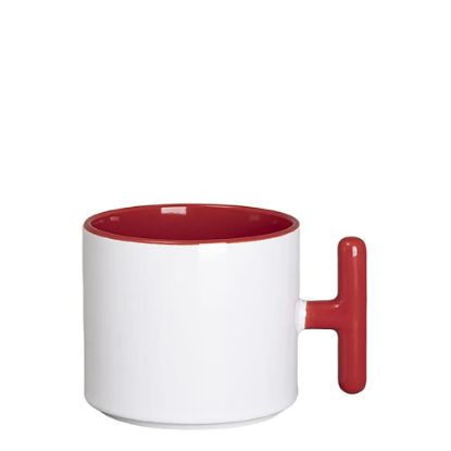 Εικόνα της MUG 9oz (T-Handle) Inner & Handle - Red