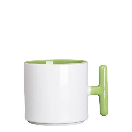 Picture of MUG 9oz (T-Handle) Inner & Handle - Green