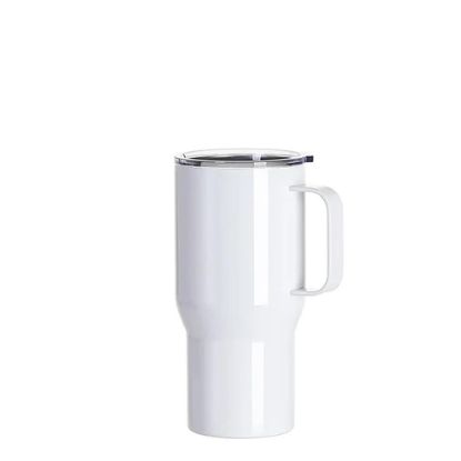 Picture of Travel Tumbler 650ml (White) with Metal Handle